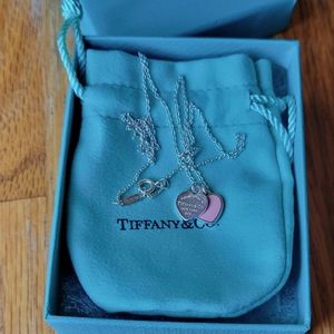 Tiffany and Co double heart necklace